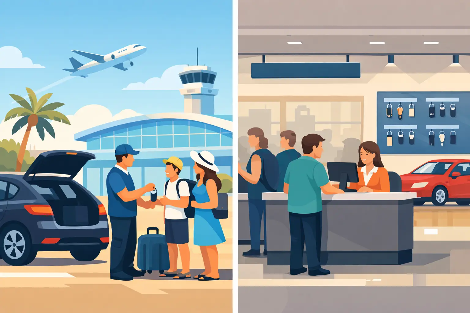 Airport Delivery vs Rental Counter in Cyprus
