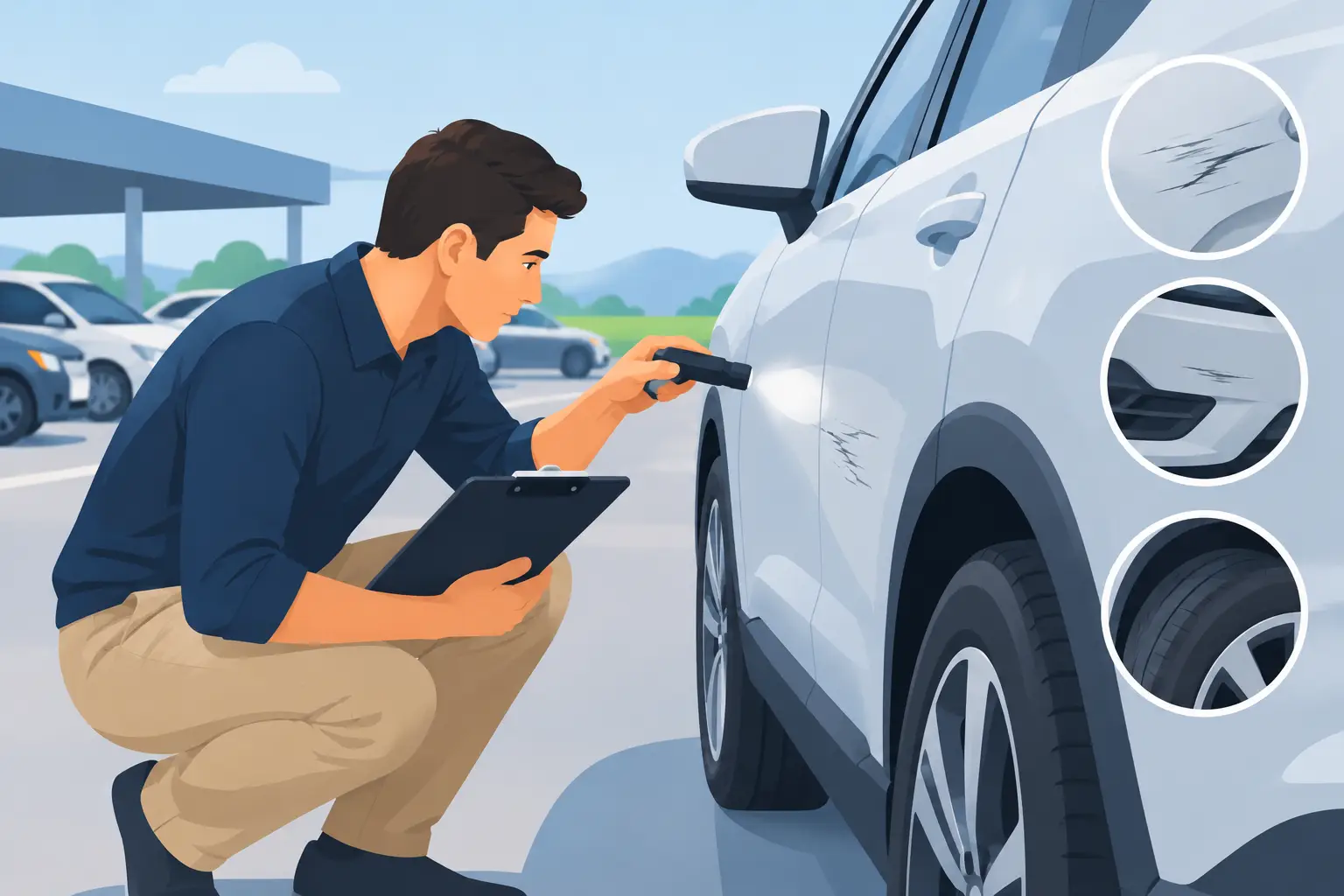 How to Inspect Rental Car Damage Before You Drive